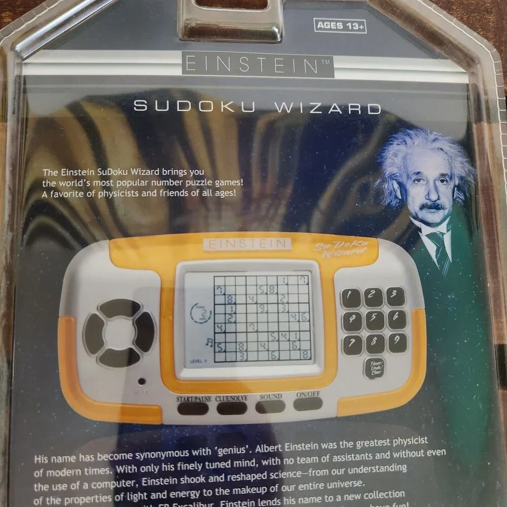 Brand New Excalibur Einstein Sudoku Wizard Handheld Electronic Game Sealed